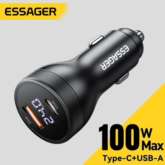 Essager 100W 차량용 충전기 USB C $4.24
