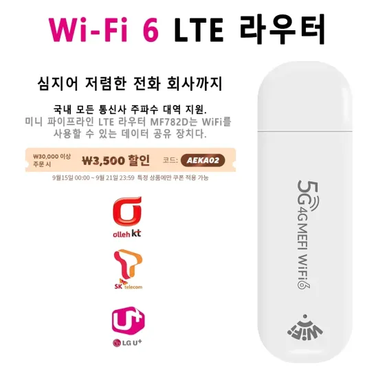 JODUXE 라우터 MF782D 2.4G WiFi6