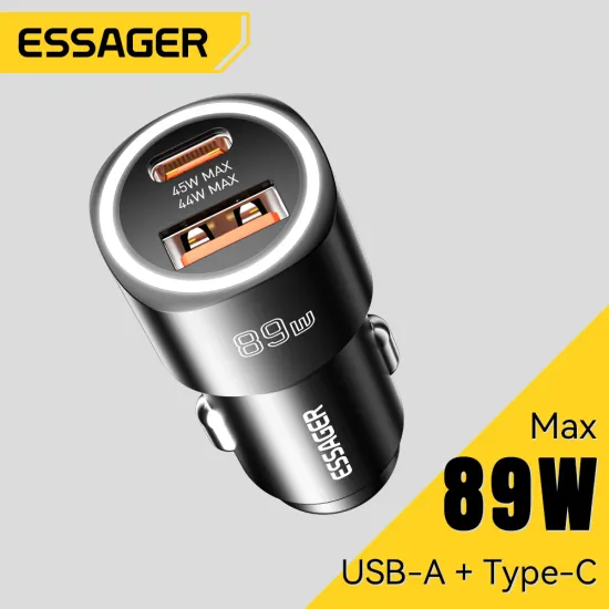 Essager USB 차량용 충전기 89W QC4.0