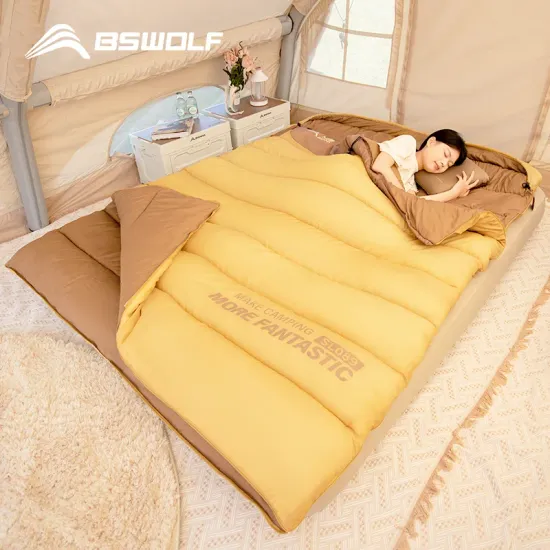 BSWOLF 2인 캠핑 슬리핑 백