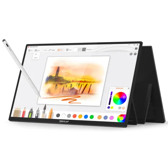 제우스랩 Z2P Pro 스타일러스펜 터치 포터블 모니터 2