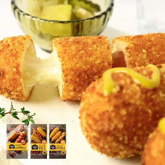 동원 핫도그 4개 자이언트4 크리스피5 치즈5