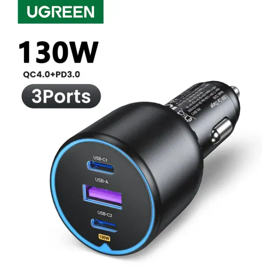 UGREEN 130W USB C 차량용 충전기