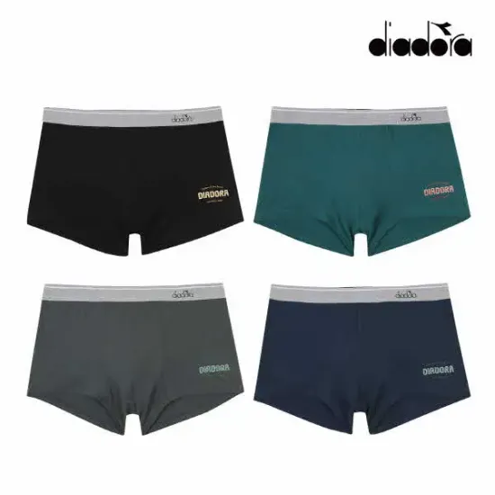 디아도라 남성 면스판 드로즈 4종세트