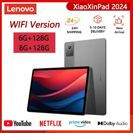 레노버 Xiaoxin Pad 2024 태블릿 6GB 8GB 128GB 11인치 디스플레이