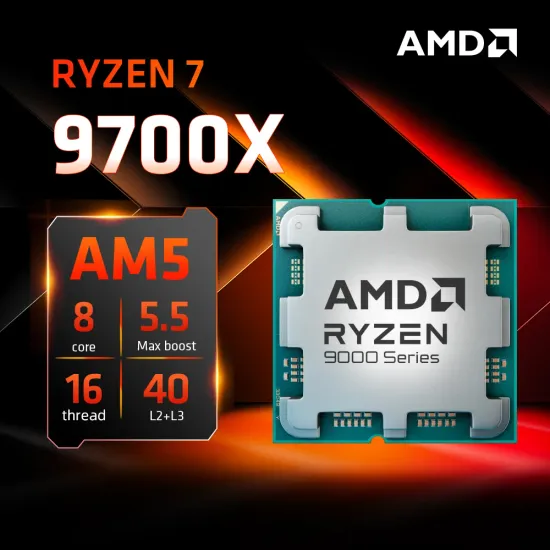 AMD 라이젠 7500F 83.76달러, 7600X 113.4달러, 7800X3D 216.99달러, 9600X 123.85달러