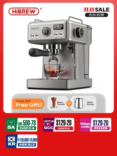 HiBREW H10A 반자동 에스프레소 커피 머신