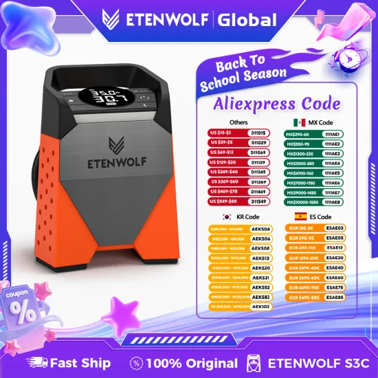ETENWOLF V3 7800mAh ETENWOLF S7 38400mAh