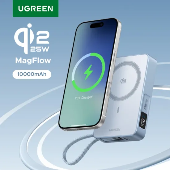 UGREEN PD30W Qi2 25W MagFlow 무선 충전 보조배터리