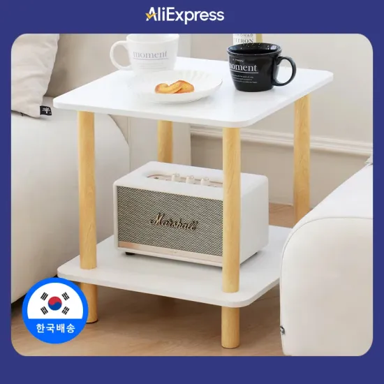 좌식 서랍 접이식 베드테이블 사이드 테이블 높이조절