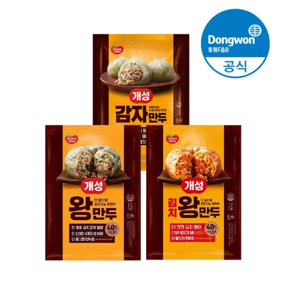 동원 개성왕만두 김치왕만두 감자만두 2.24kg 2.2kg 2봉
