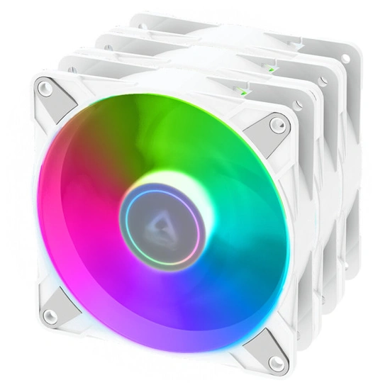 ARCTIC P12 PWM PST ARGB 화이트 VALUE 팩 서린