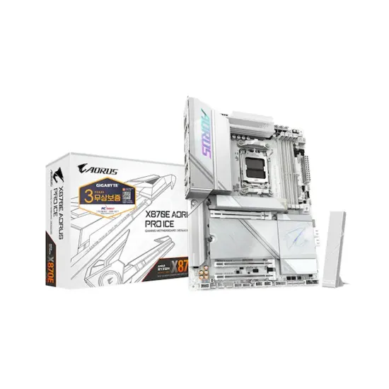 GIGABYTE X870E AORUS PRO ICE (체감가:327,037원)
