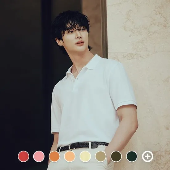 지오다노 코튼 피케 폴로 반팔 티셔츠