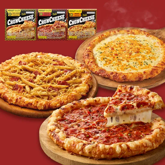 애슐리 크런치즈엣지 피자 3판 세트 (23,290원/무료)