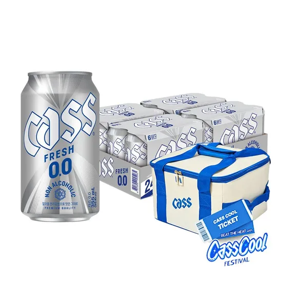 카스 0.0 355ml 24캔 2025 쿨러백패키지 (16,350원/무료)