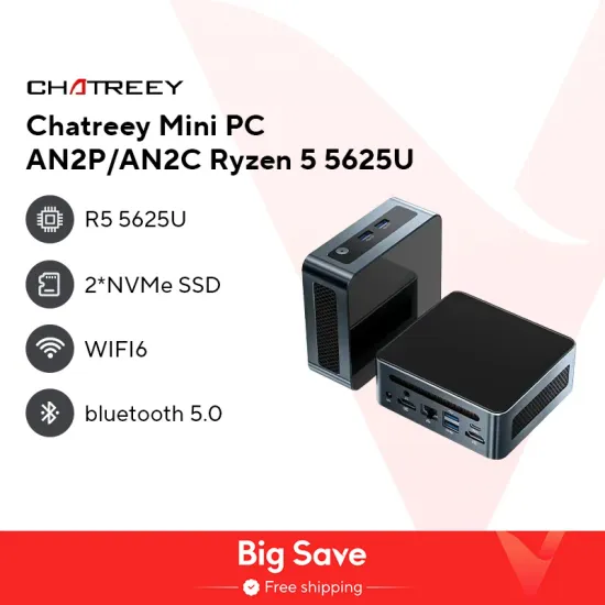 Chatreey AN2P Mini PC Ryzen 5 5625U