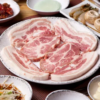 유황한돈 삼겹살 목살 1kg