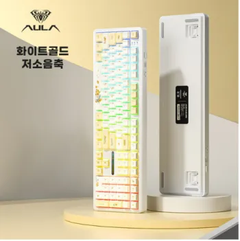 AULA F108 유무선 기계식 키보드 저소음축