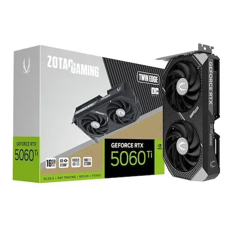 ZOTAC GAMING 지포스 RTX 5060 Ti Twin Edge OC D7 16GB