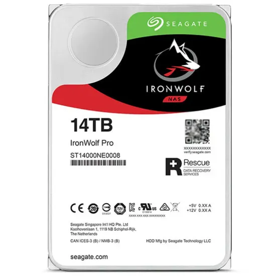 씨게이트 아이언울프 14TB 3.5인치 SATA 6Gb/s 7.2K NAS HDD ST14000VN0008
