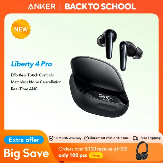 Soundcore Liberty 4 Pro 소음 차단 무선 이어버드 이어폰