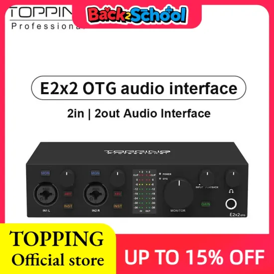 TOPPING E2x2 OTG 오디오 인터페이스