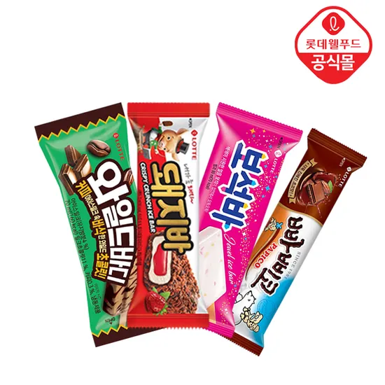 돼지바 스크류바 죠스바 외 아이스 바 18종 25개이상