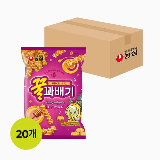 농심 꿀꽈배기 90g*20