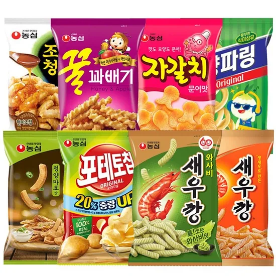 농심 새우깡 자갈치 포테토칩 외 다양