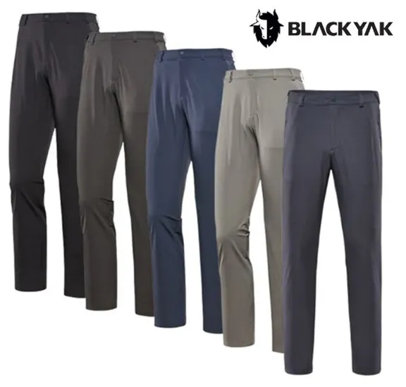 블랙야크 남성 간절기 일자핏 기본바지