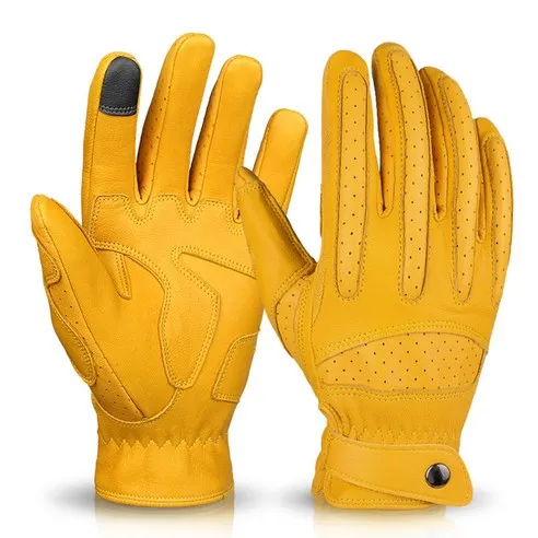 오제로 가죽 스마트 터치 오토바이 장갑