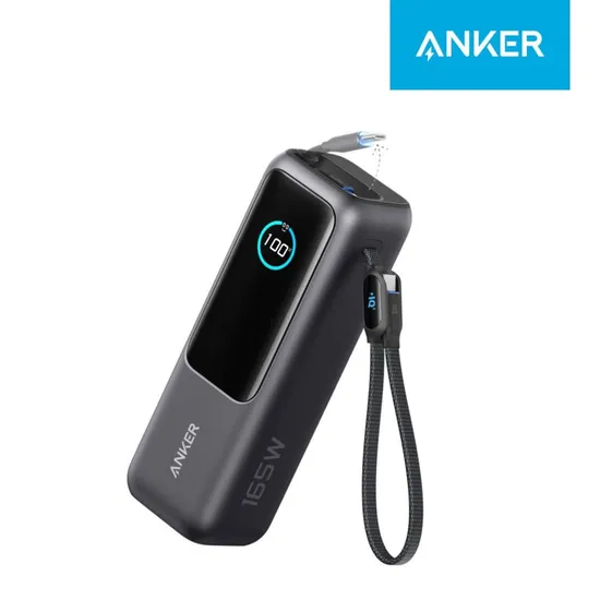 앤커 랩탑 파워뱅크 25000mAh 165W 보조배터리 케이블 내장형 A1695