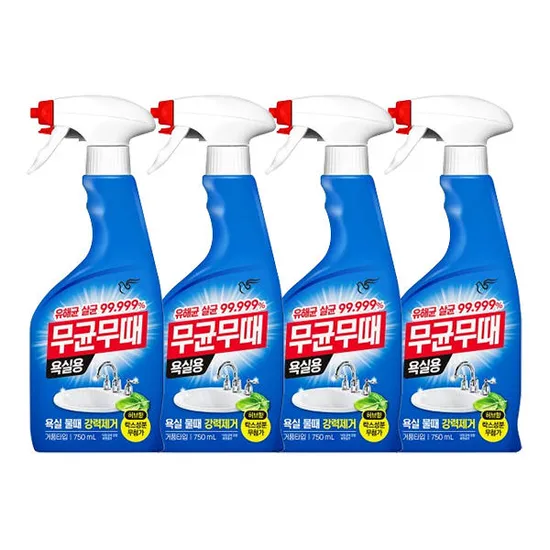 무균무때 욕실용 750ml 4개