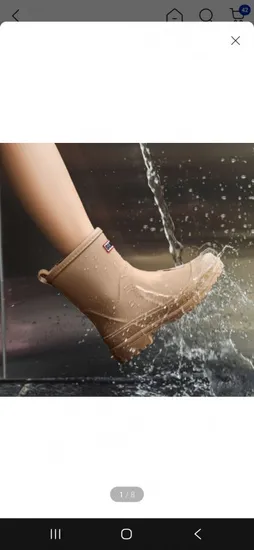 비비레인 미들 레인부츠 여성 장화 1+1