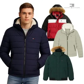 타미힐피커 퀄팅 후드 패딩 자켓 KHO1508A-K
