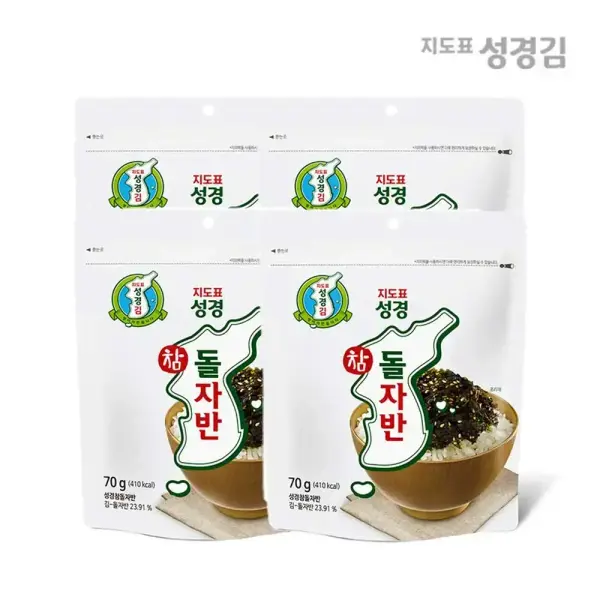 지도표 성경김 고소한 참돌자반 70g 4봉
