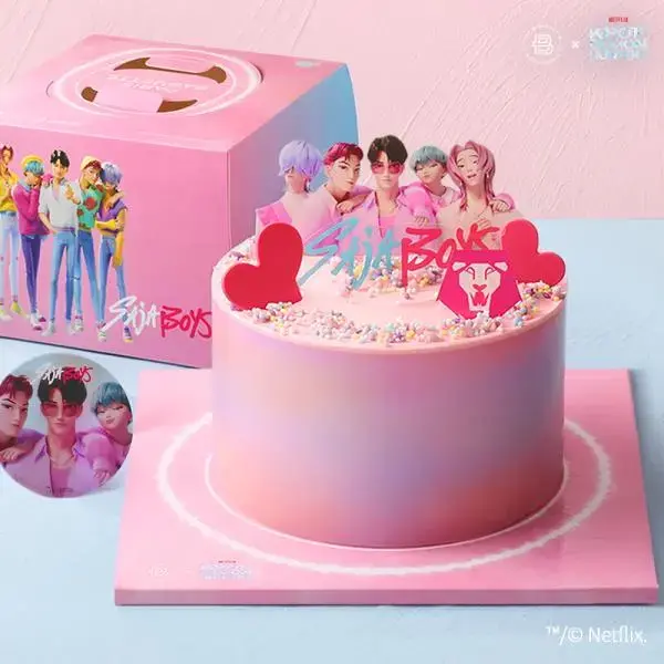 파리바게트 케이팝 데몬 헌터스 콜라보 소다팝케이크