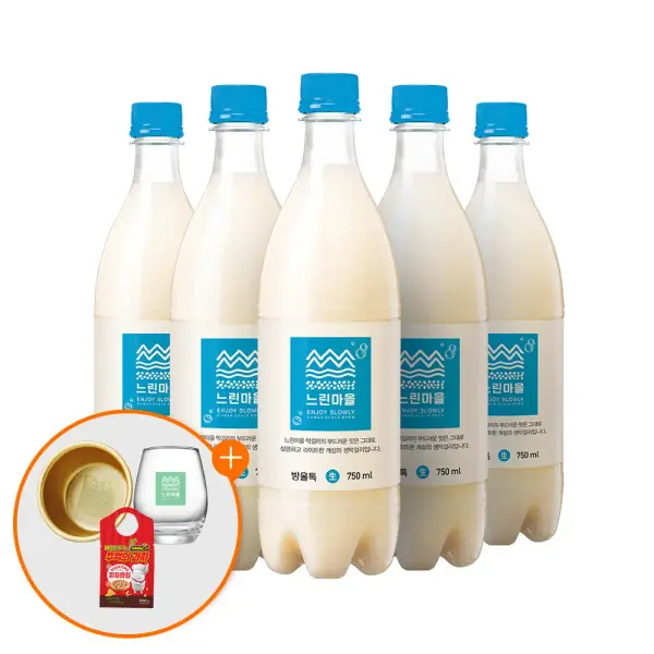 느린마을막걸리 방울톡 5병