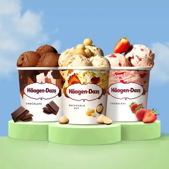 하겐다즈 아이스크림 파인트 3개 세트