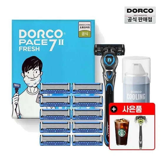 도루코 페이스7II프레쉬 면도기 3호 세트