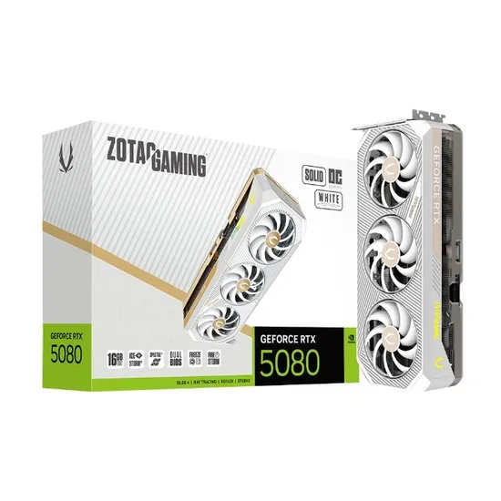 ZOTAC GAMING 지포스 RTX 5080 SOLID OC WHITE 16GB GDDR7