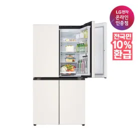 LG 디오스 오브제컬렉션 매직스페이스 냉장고 T875MEE111 870L 4도어