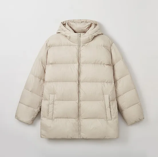 스파오 덕다운 후드 패딩