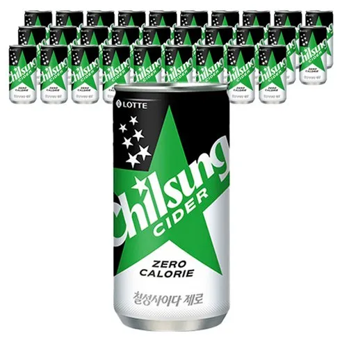 칠성사이다 제로 210ml 30개