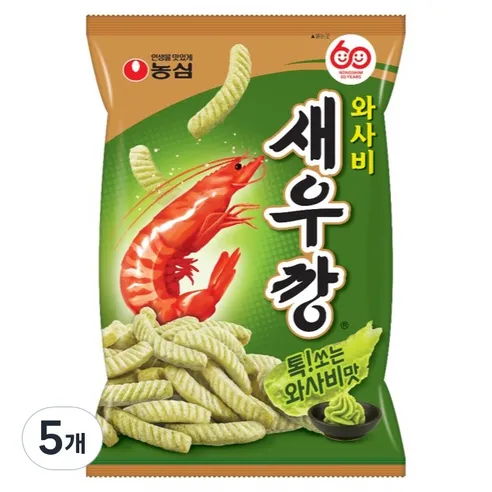 농심 새우깡 와사비 70g 5개