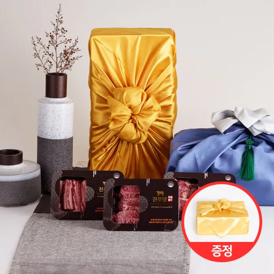 투뿔한우 선물 진예 2호 꽃등심 200g 부채살 150g 채끝 150g 갈비살 150g