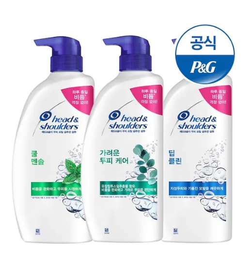 헤드앤숄더 가려운 두피 케어 샴푸 850ml x 3개 2550ml