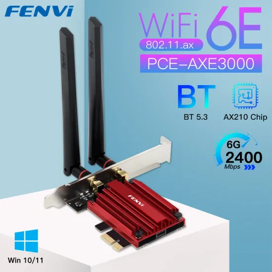 FENVI Wi-Fi 6E AX210 PCIE 무선 랜카드