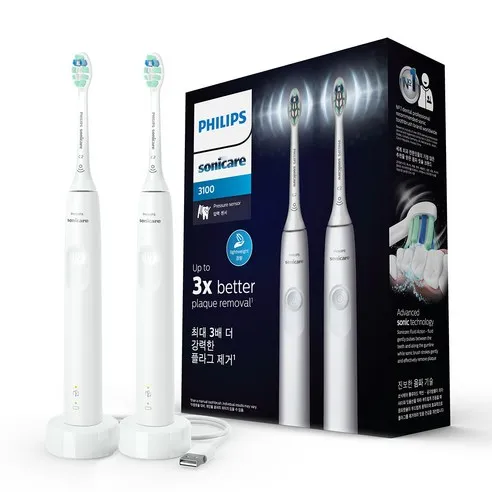 필립스 소닉케어 3100 더블핸들 전동칫솔
